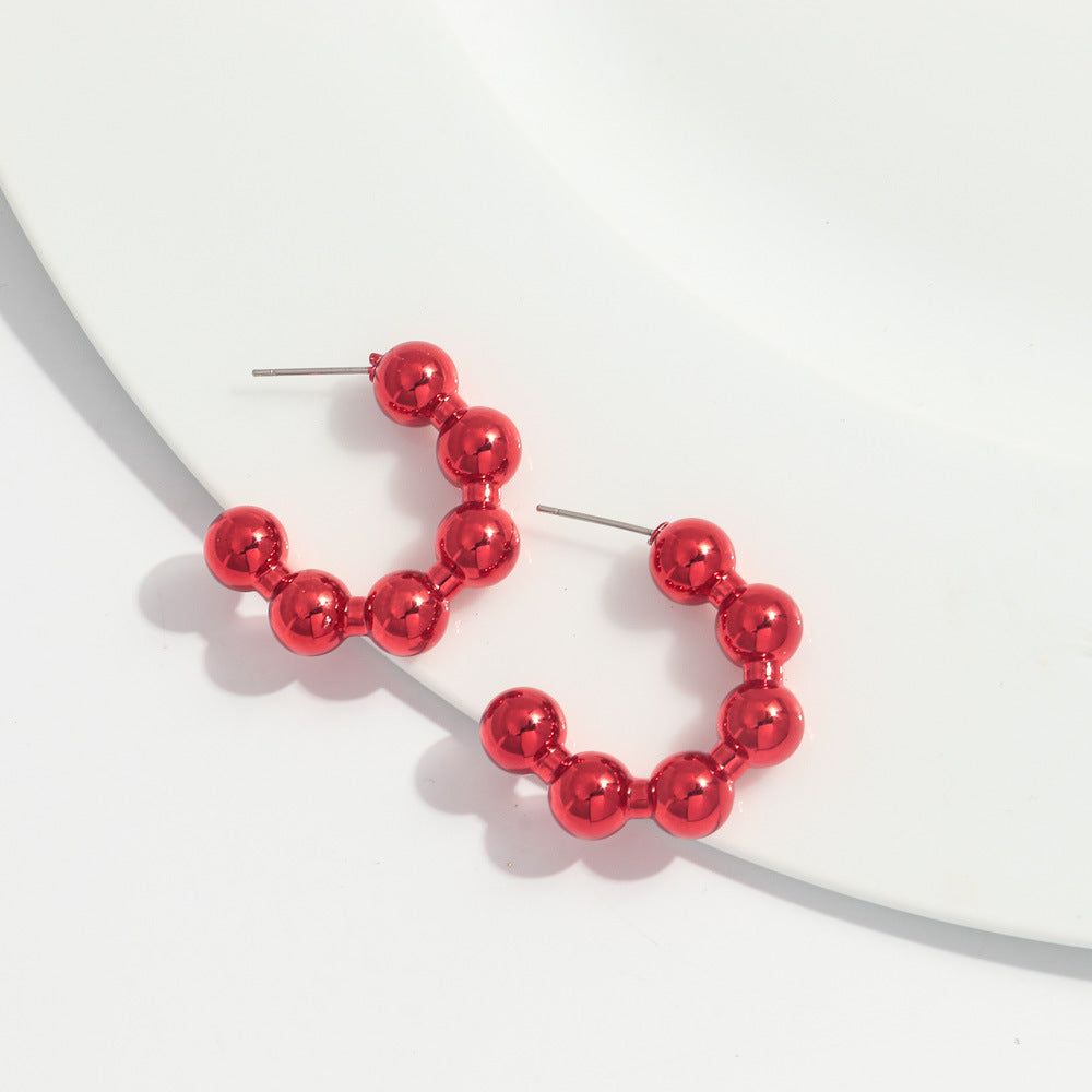 Wholesale Valentine's Day Red Acrylic Earrings