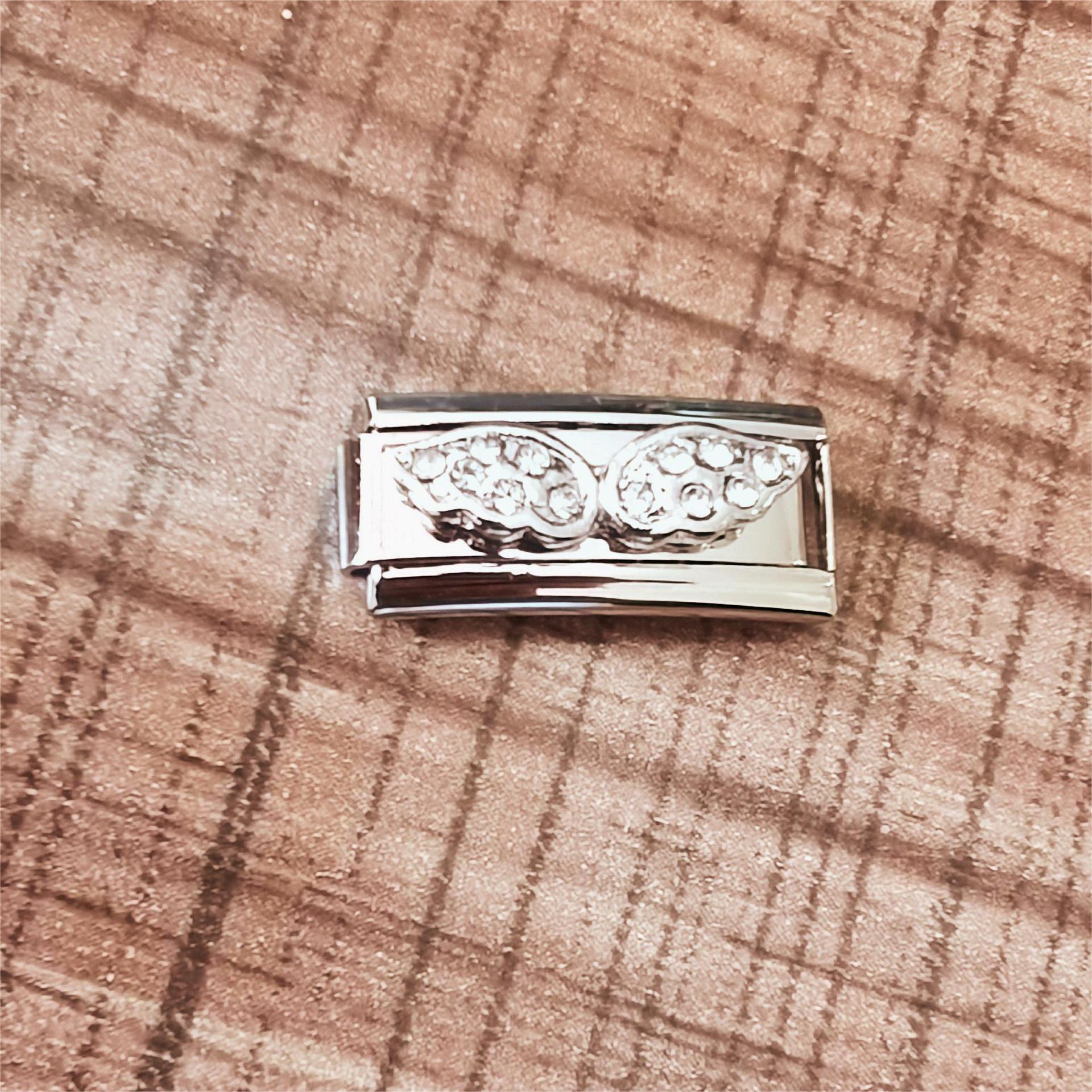 Wholesale 2pcs Italian Charm Bracelet 9mm DIY Spliced Removable Stainless Steel Letters Composable Bracelet ACC-BT-XY037