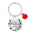 Wholesale Apple Christmas Stainless Steel Keychain