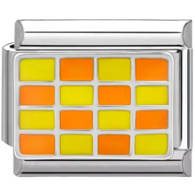 Wholesale Italian Charm Bracelet 9mm DIY Splicing Flag Nautical Flag Plaid Stainless Steel Composable Bracelet