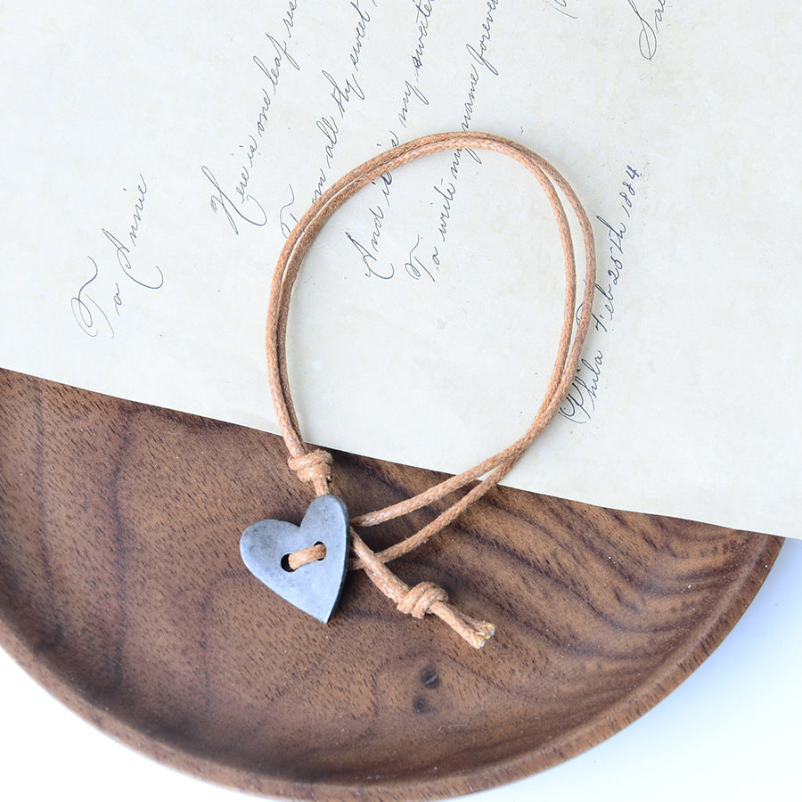 Wholesale Bohemian Heart Bracelet Antique Silver Zinc Alloy Fashion Accessory Gift For Women
