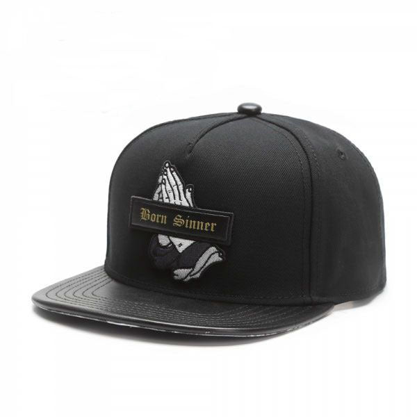 Wholesale  black prayer hip-hop adult outdoor flat hat  baseball cap