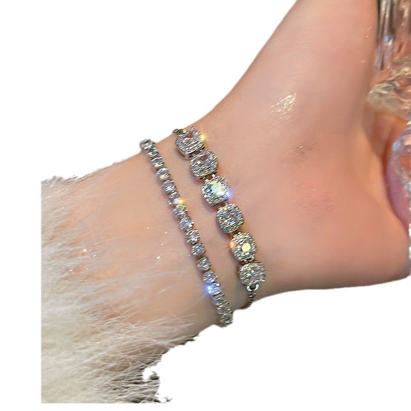 Wholesale Super Shiny Love Zircon Bracelet