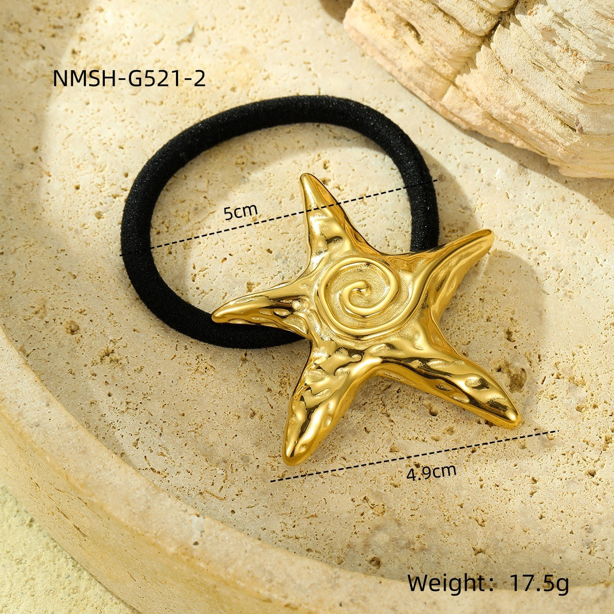 Wholesale  bow geometric starfish stainless steel hair accessories
