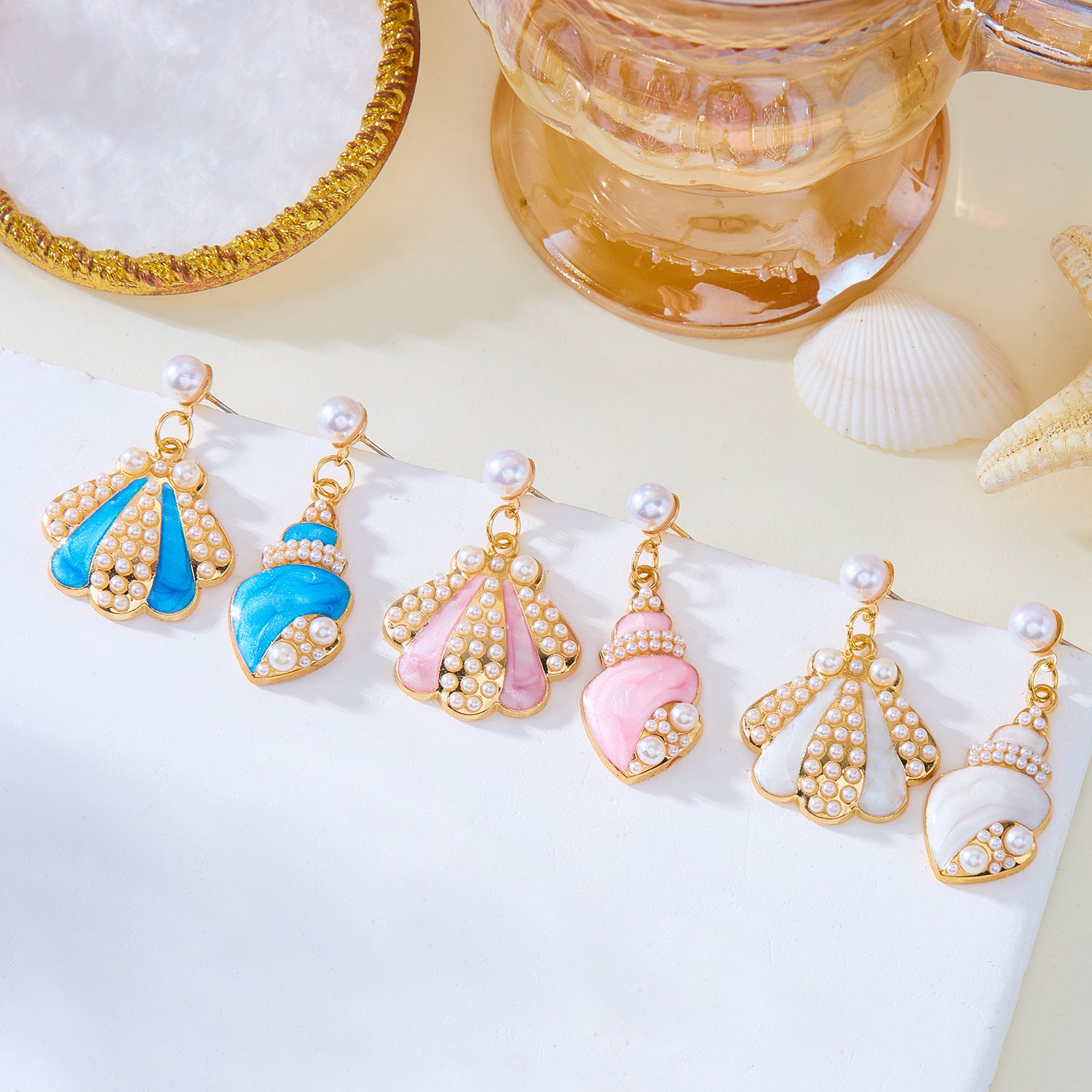 Wholesale  Ocean Irregular Starfish Earrings