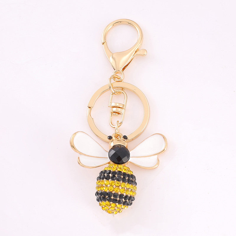 Wholesale Cute Cartoon Little Bee Zinc Alloy Keychains ACC-KC-YuanFei018