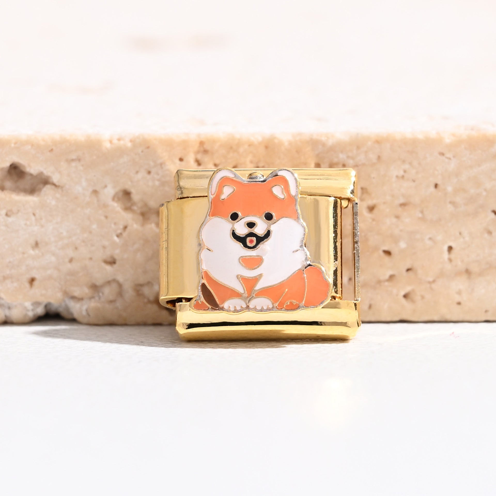 Wholesale  9mm Italian Charm Starter Bracelets DIY square Single Section Creative Stainless Steel Composable Bracelet