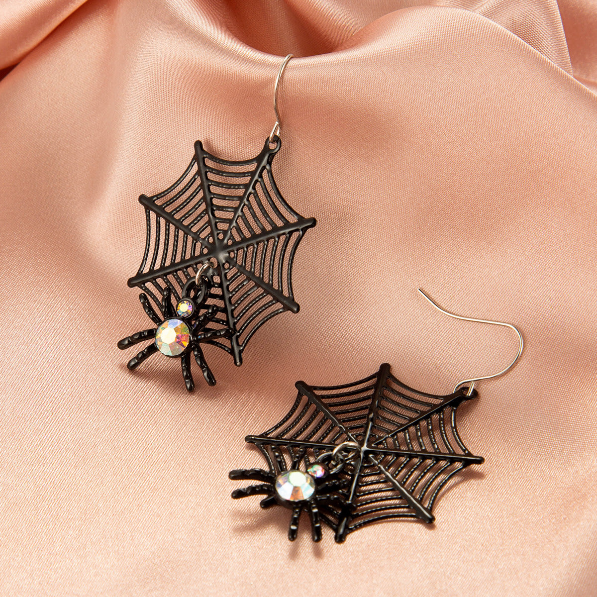 Wholesale Halloween series funny  skull earrings exaggerated fun pumpkin bat earrings