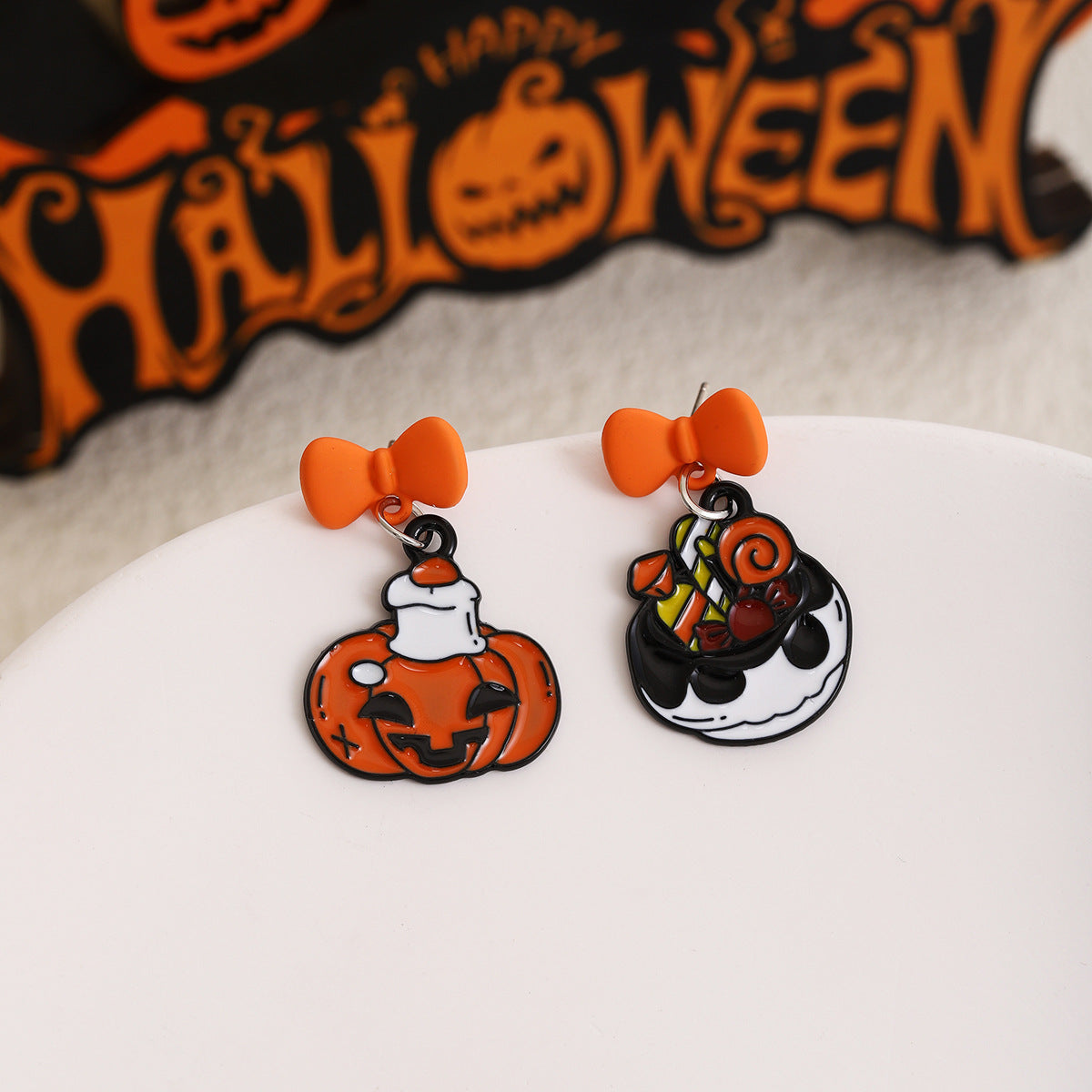 Wholesale Halloween ghost earrings