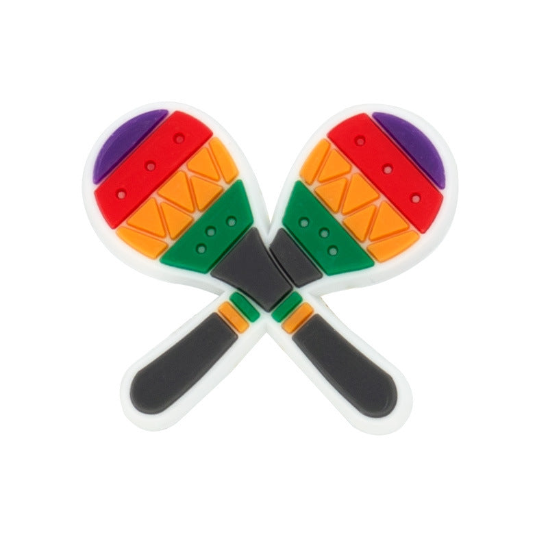 Wholesale Random 100pcs Mexican style Shoes Accessories Shoes Charms