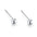 Boucles d'oreilles en argent sterling en gros S999