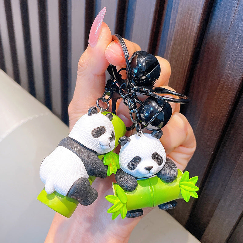 Wholesale Bamboo Panda Resin Keychains ACC-KC-WoAn011