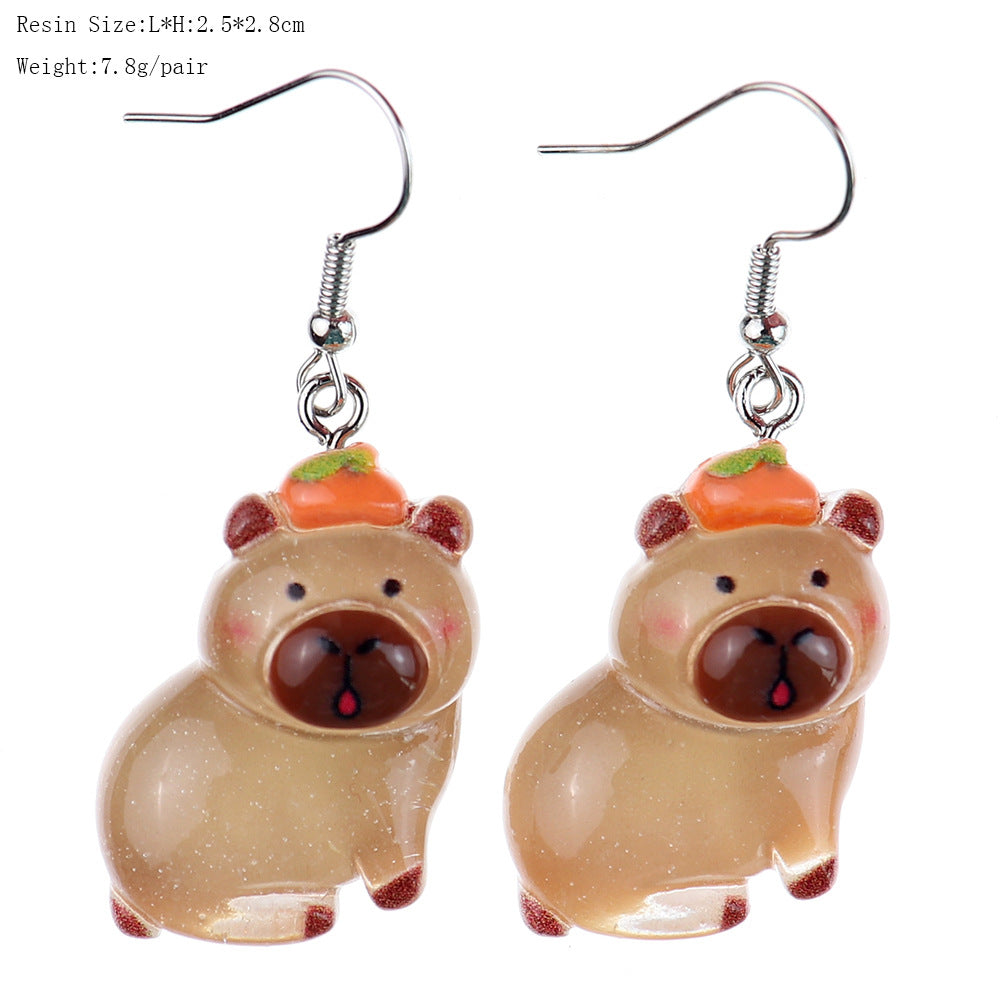 Wholesale  Cute Cartoon Luminous  Earrings