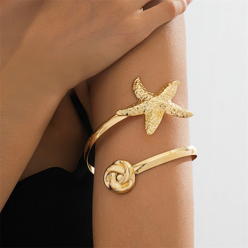 Wholesale Beach starfish bracelet adjustable ring starfish arm bracelet