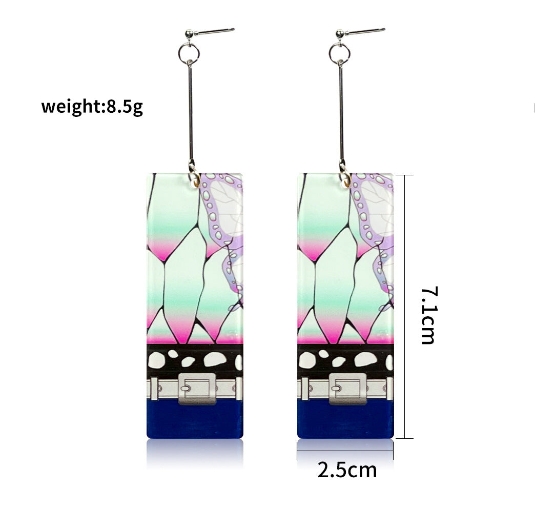 Wholesale Cartoon Anime Butterfly Acrylic Earrings ACC-ES-Jiay011