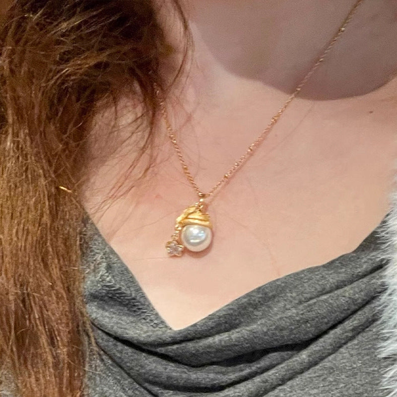 Wholesale New Year Brushed Christmas Hat Autumn and Winter Necklace