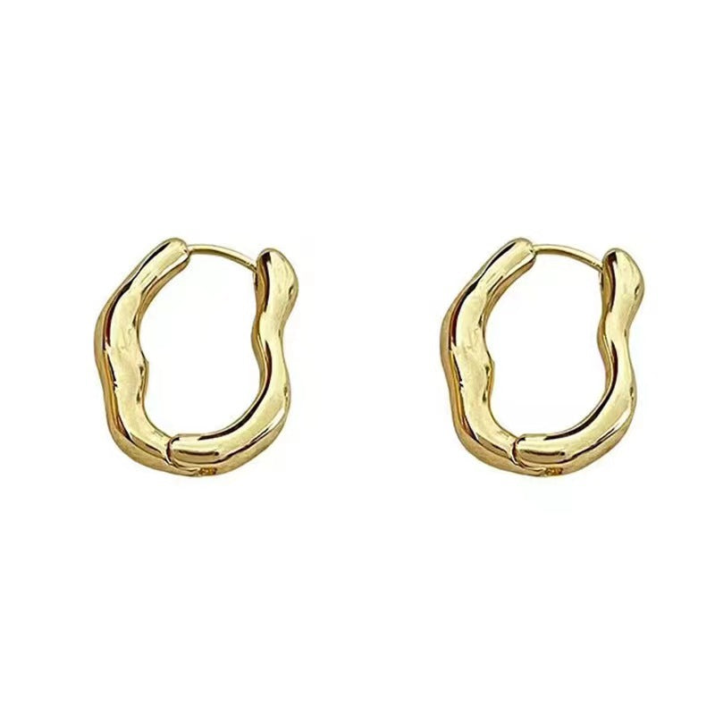 Wholesale  Geometric Irregular U-shaped Ear Buckle  Earrings