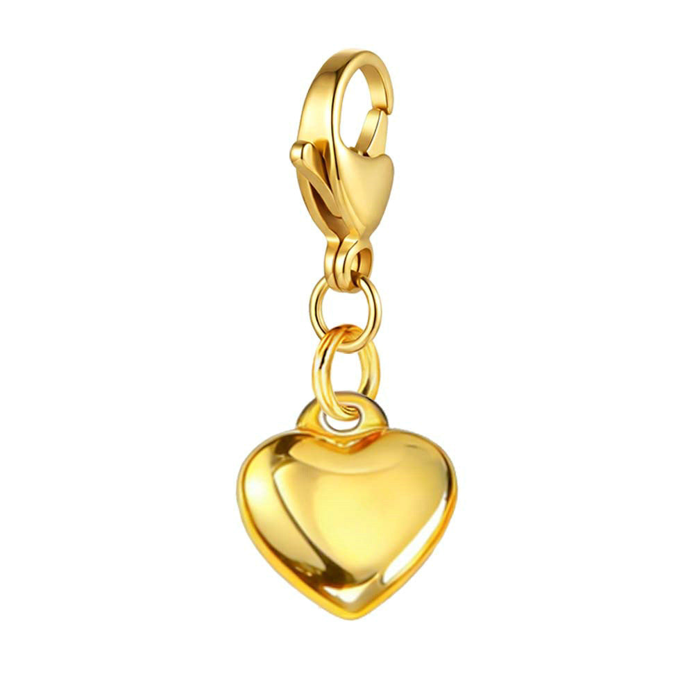 Wholesale Stainless Steel Gold Silver Patterned Lobster Clasp Pendant DIY Shoe Charm Jewelry Accessory Boutique Gift