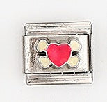 Wholesale 5pcs Italian Charm Bracelet 9mm DIY Splicing Heart Series Stainless Steel Composable Bracelet