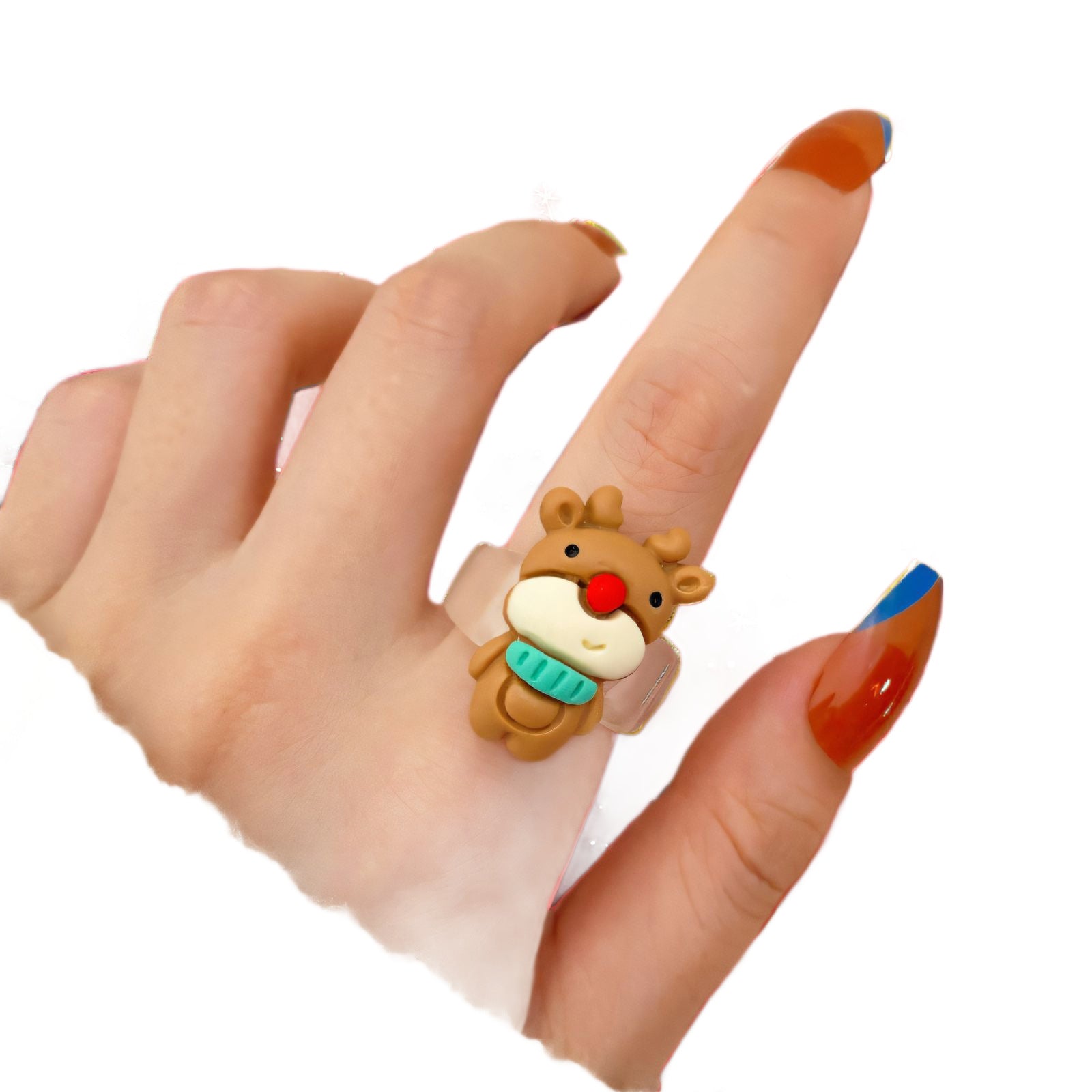 Wholesale Christmas Series Christmas Snowman Cute Cartoon Ring
