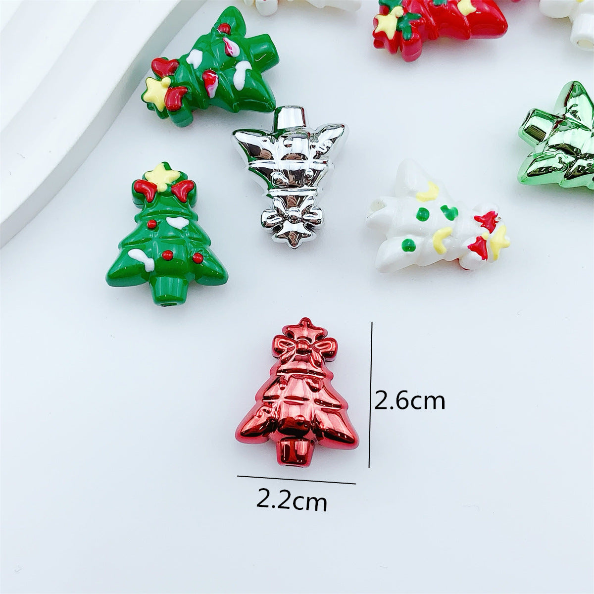 Wholesale 10pcs   Christmas colorful  Focal Beads DIY Bead Accessories