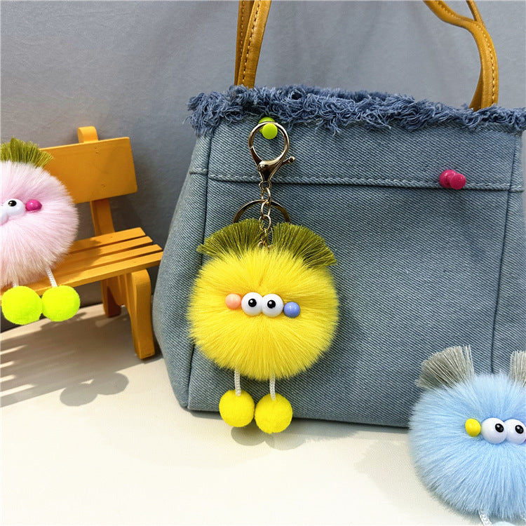 Wholesale Cartoon Colorful Fur Ball Keychain ACC-KC-KaiYue002