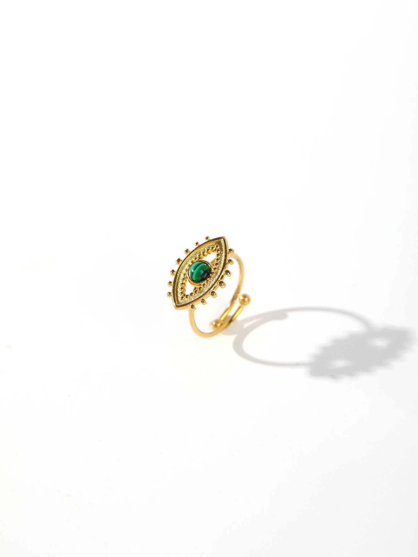 Wholesale 18k Gold Plated Tiger Eye Turquoise Stainless Steel Rings ACC-RS-MuC016