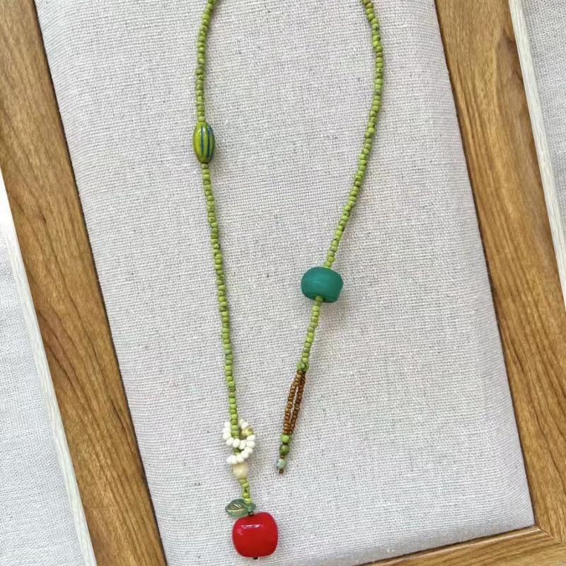 Wholesale  Summer Fresh Apple Beaded Necklace