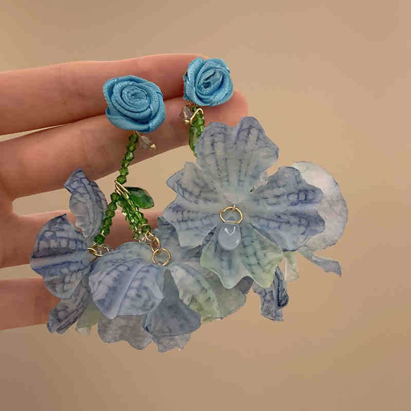Wholesale Color Flower Earrings