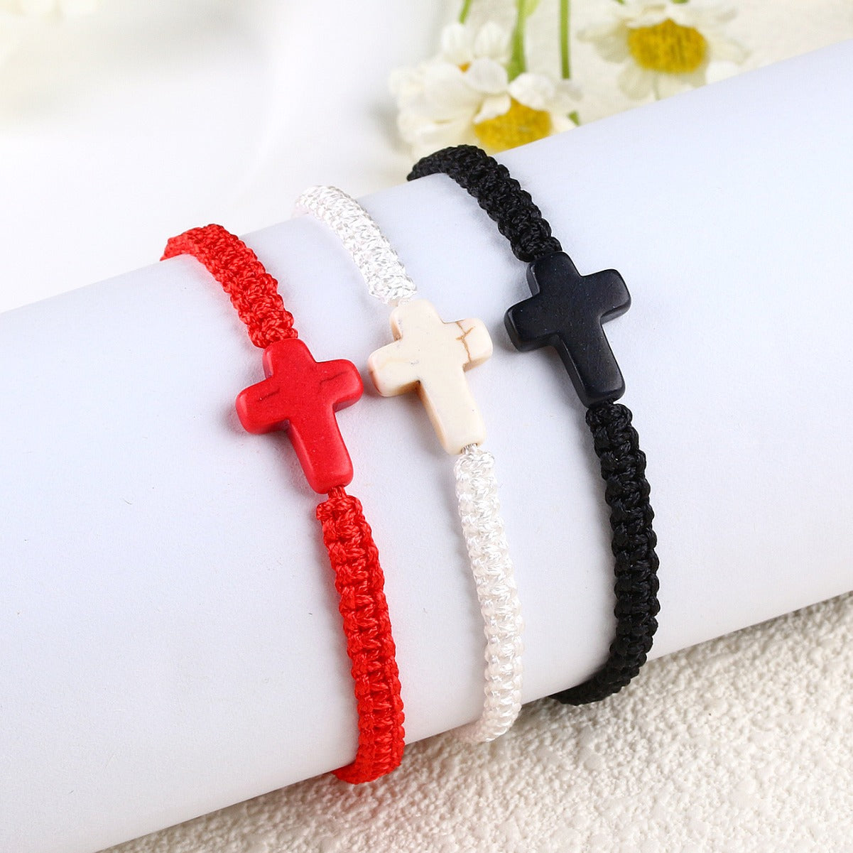 Wholesale Turquoise Cross Braided Bracelet