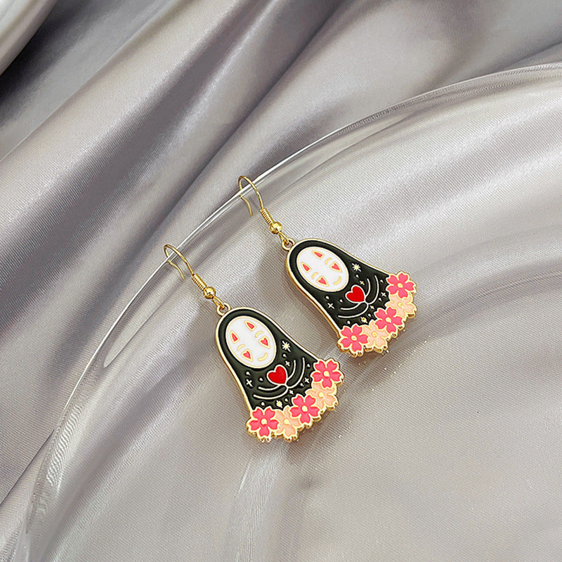 Wholesale Cartoon Cute Oil Drop Alloy Halloween Earrings ACC-ES-MDD039