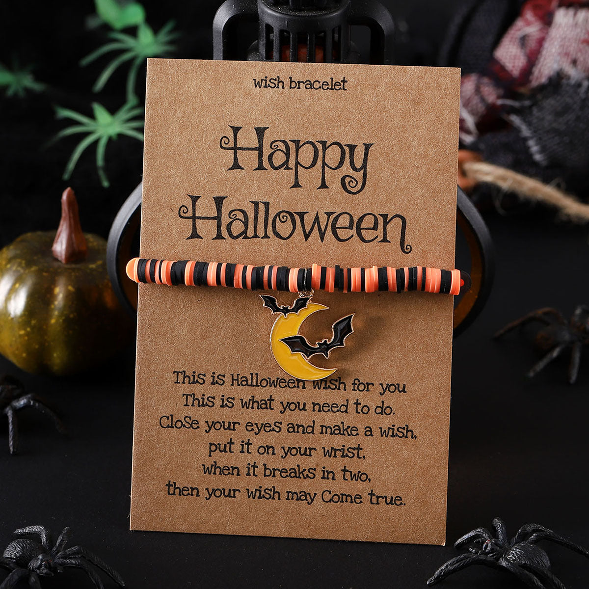 Wholesale  Ghost Pumpkin Skull Pendant Adjustable Bracelet