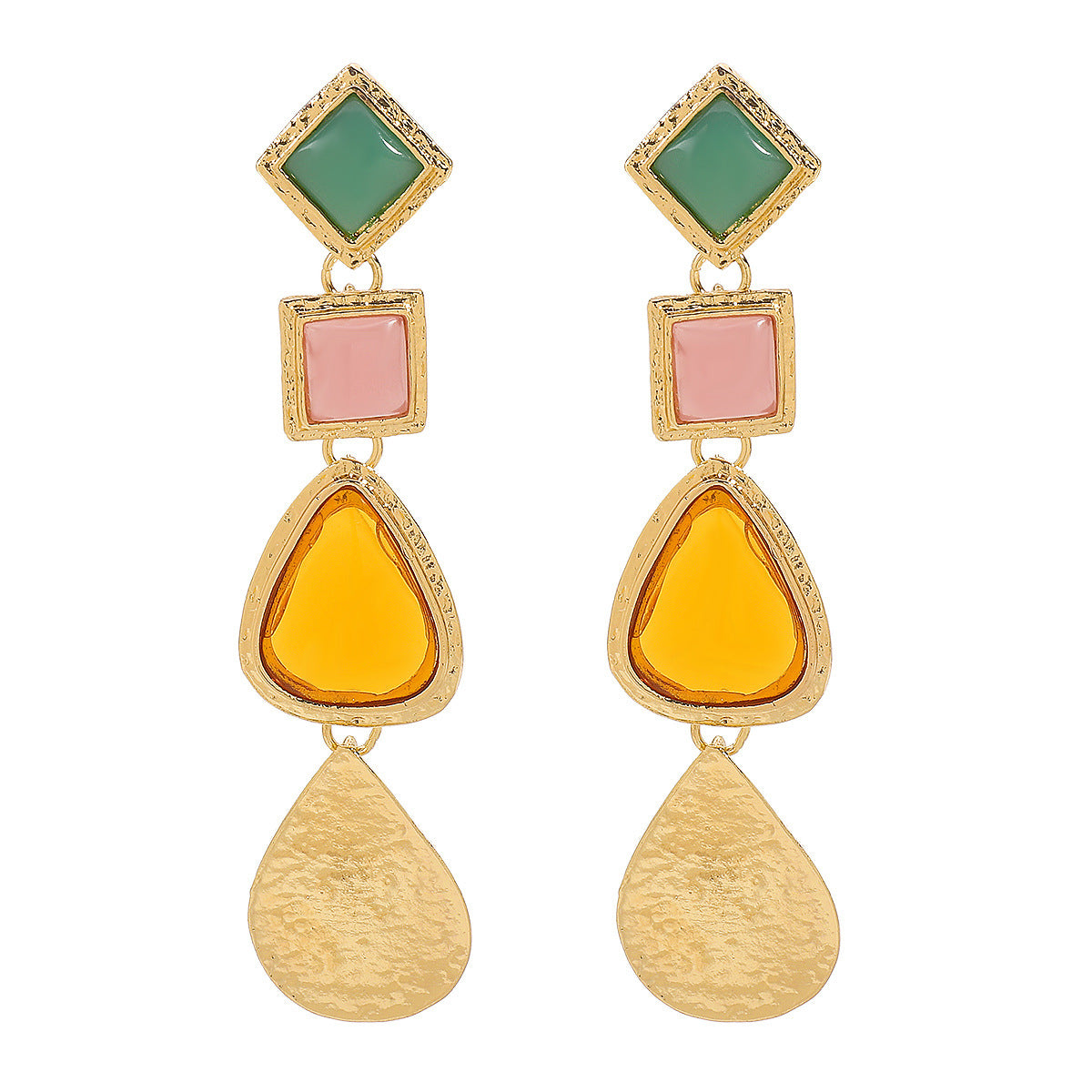 Wholesale  irregular design resin geometric earrings