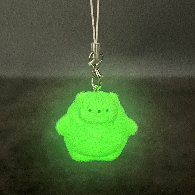 Wholesale Cute cartoon resin polar bear mobile phone chain