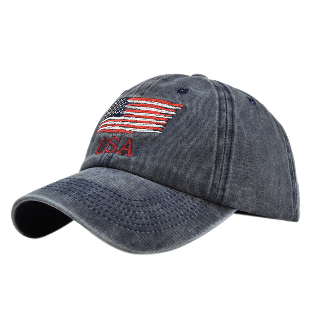 Wholesale American Flag Embroidered Vintage Independence Day Hat Embroidered Baseball Cap ACC-HT-YMX010