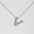 Wholesale  titanium steel smooth bubble letter necklace