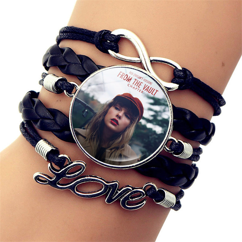 Wholesale Music Celebrity Leather Jewelry Leather Bracelets ACC-BT-JiaYun004