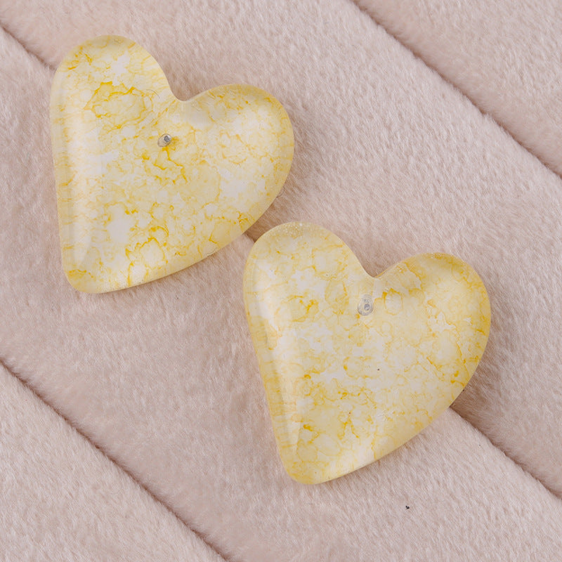 Wholesale  Bohemian love geometric diamond acrylic earrings