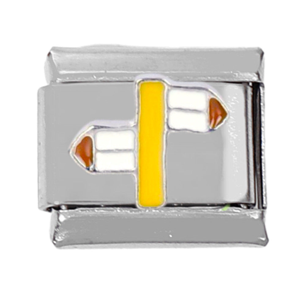 Wholesale 5pcs Italian Charm Bracelet Charm Module Stainless Steel Car Airplane Bracelet 9mm DIY Pattern Free Stitching Detachable Composable Bracelet ACC-BT-DaLiang020