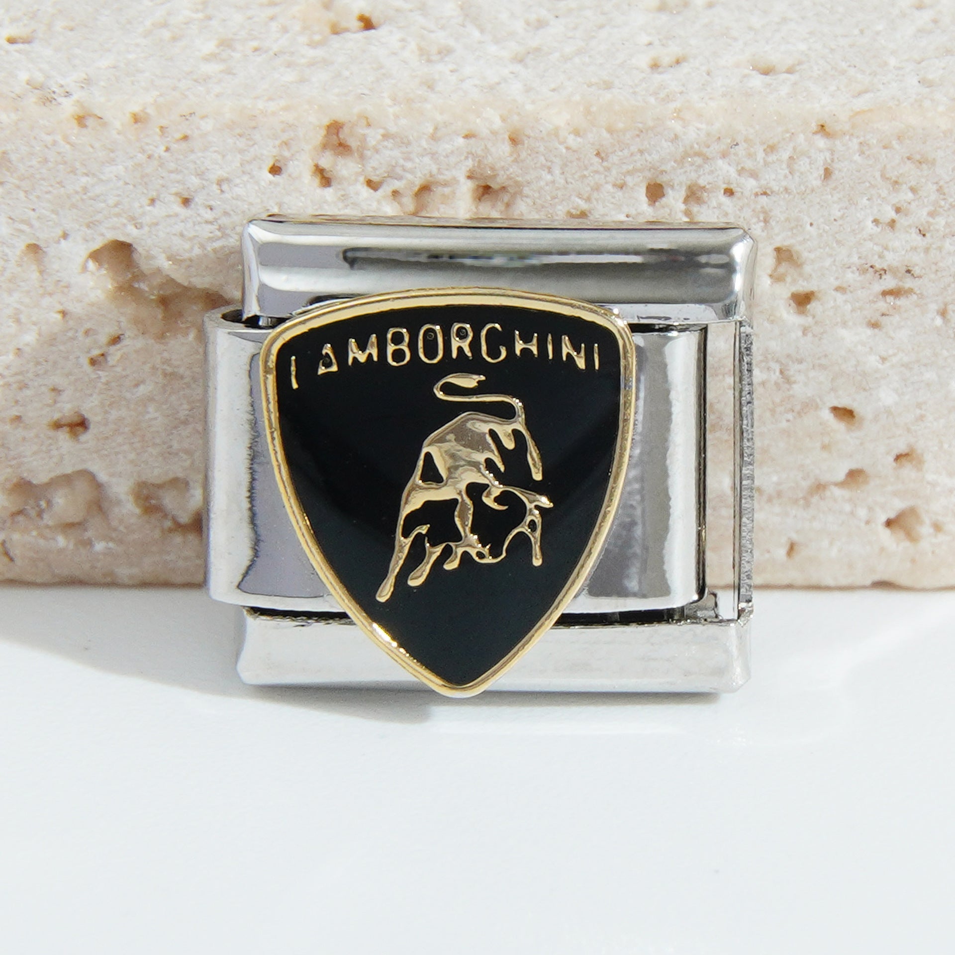 Wholesale Italian Charm Bracelet 9mm DIY Splicing Car Logo Stainless Steel Composable Bracelet