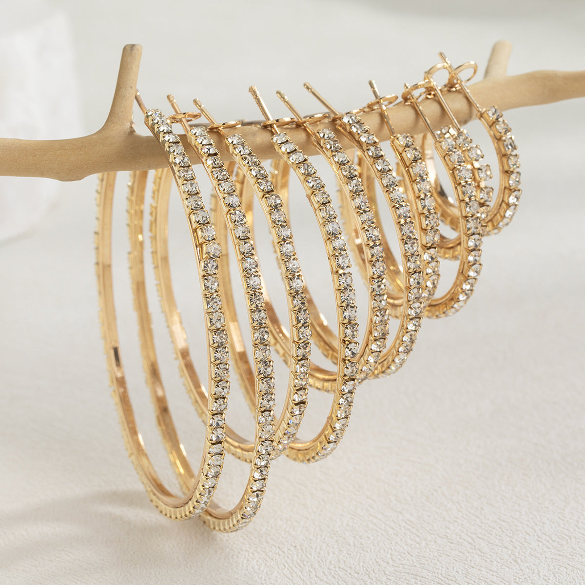 Wholesale  diamond alloy ring earrings