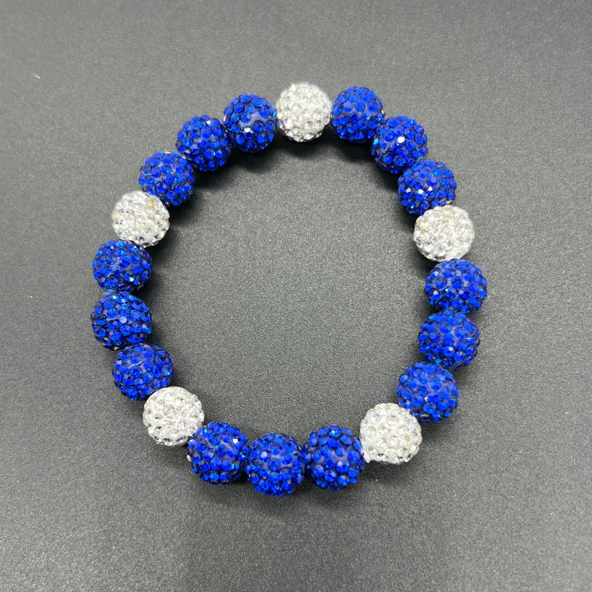 Wholesale Elastic Colored Soft Clay Diamond Ball Baseball Bracelet ACC-BT-Nanh011