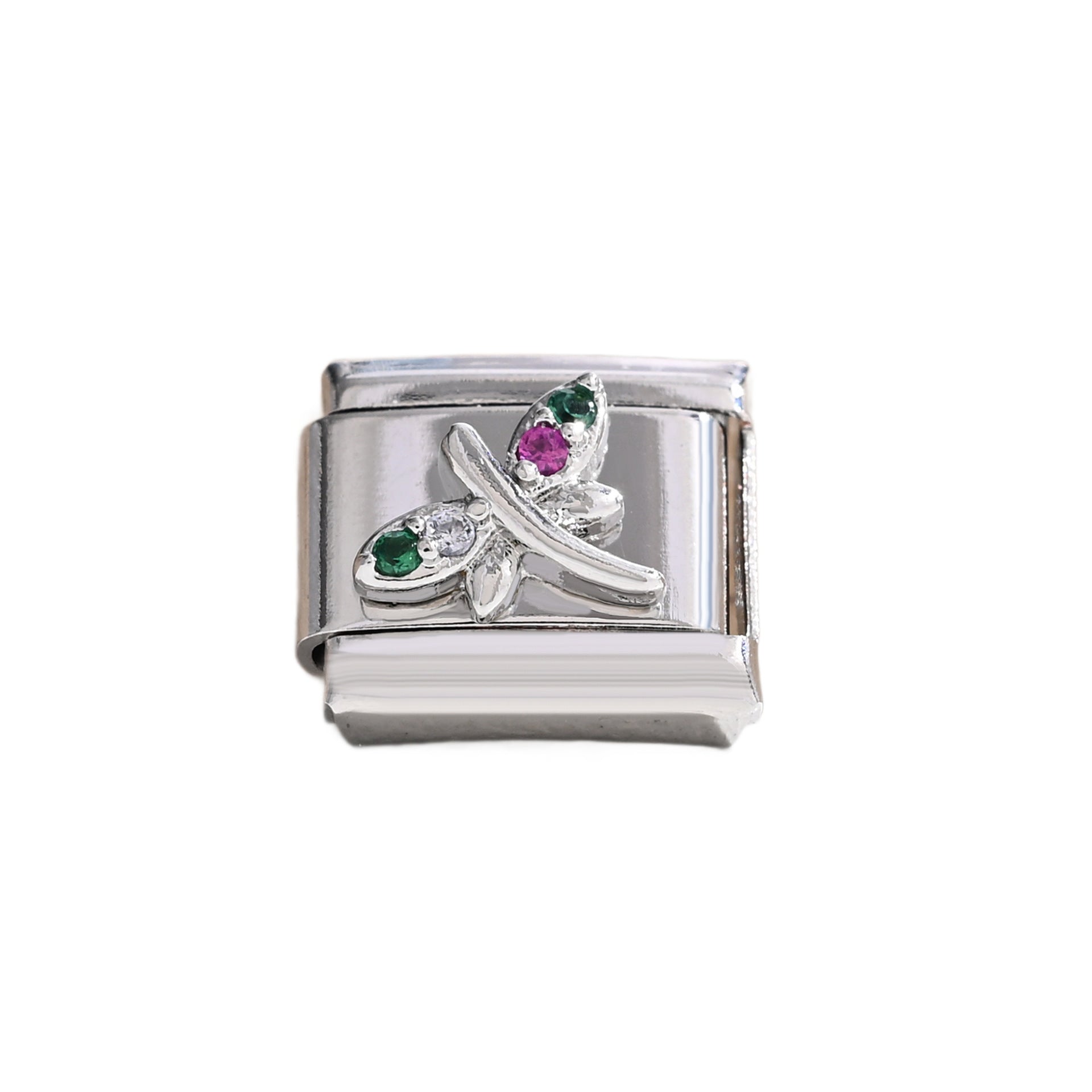 Wholesale 9mm Italian Charm Starter Bracelets DIY Butterfly Series Stainless Steel Composable Bracelet