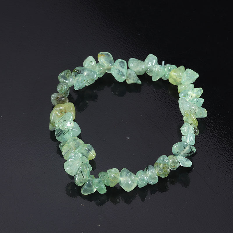 Wholesale Natural colorful gravel hand-woven elastic boho bracelet