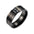 Wholesale  Men's  Electroplated Black Combination Stainless Steel Ring
