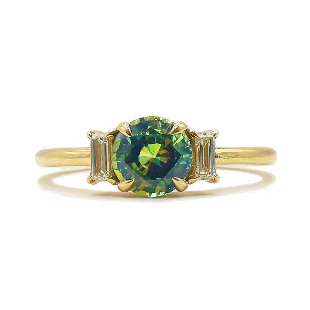 Wholesale Fashion Zircon Jewelry Engagement Accessories Alloy Rings ACC-RS-SanJie005