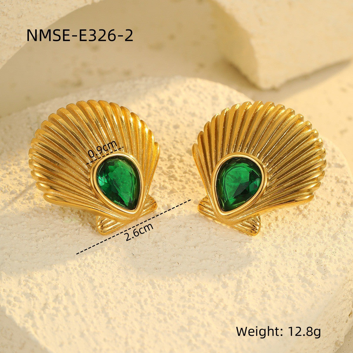 Wholesale  Metal Shell Series Stainless Steel Earrings