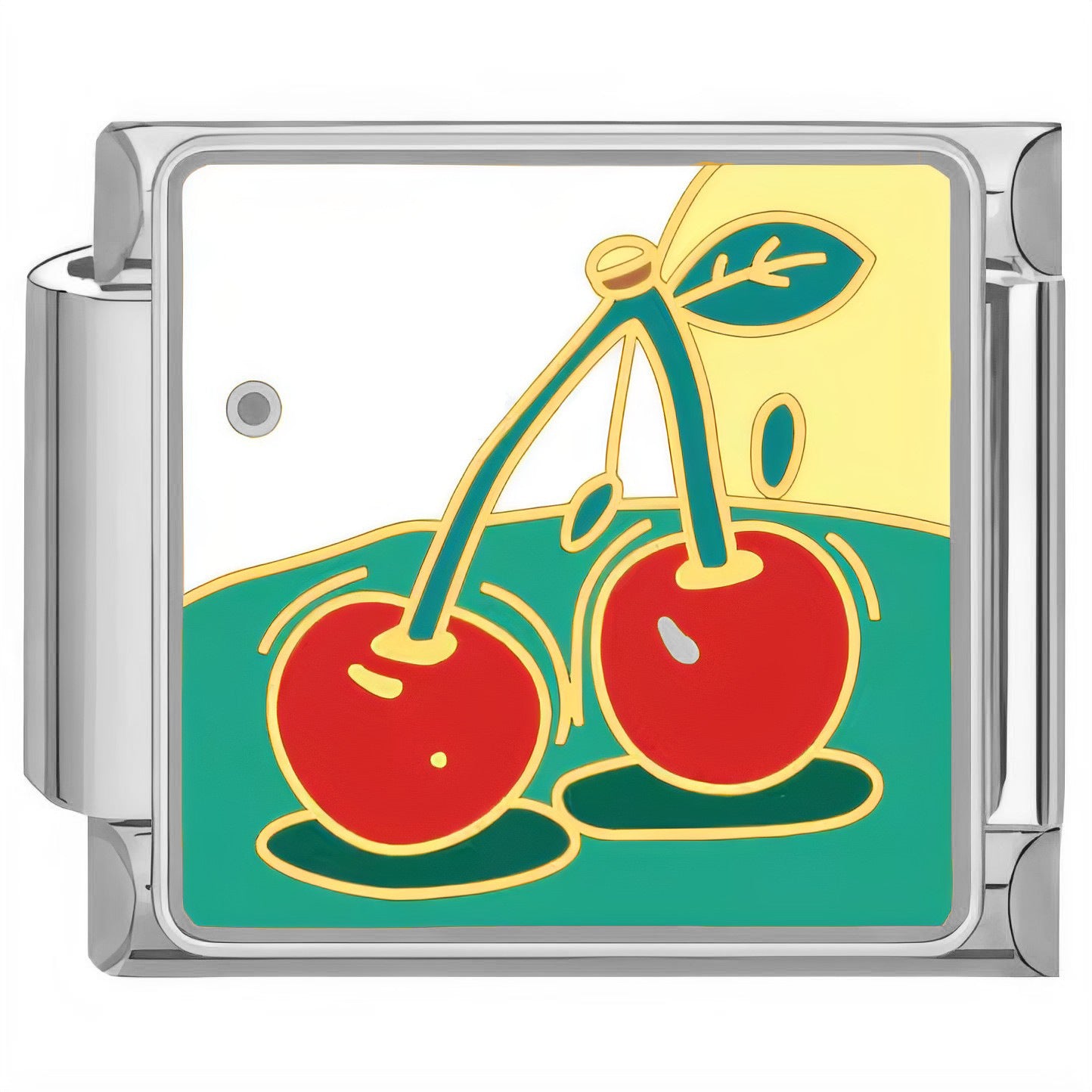 Wholesale Italian Charm Bracelet 9mm DIY Cherry Homemade   Creative Stainless Steel Composable Bracelet