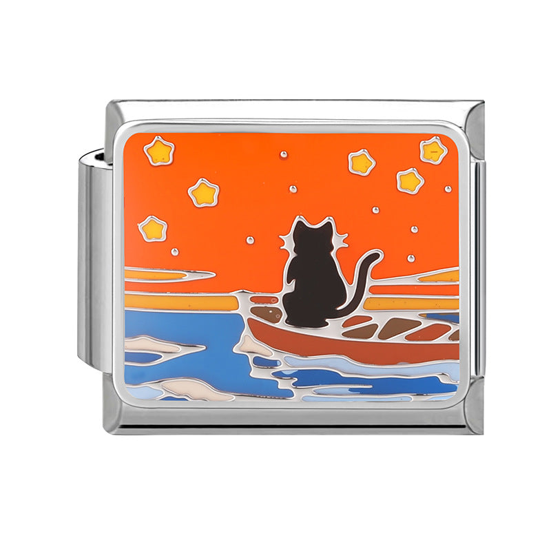 Wholesale Italian modular bracelet cartoon pet DIY