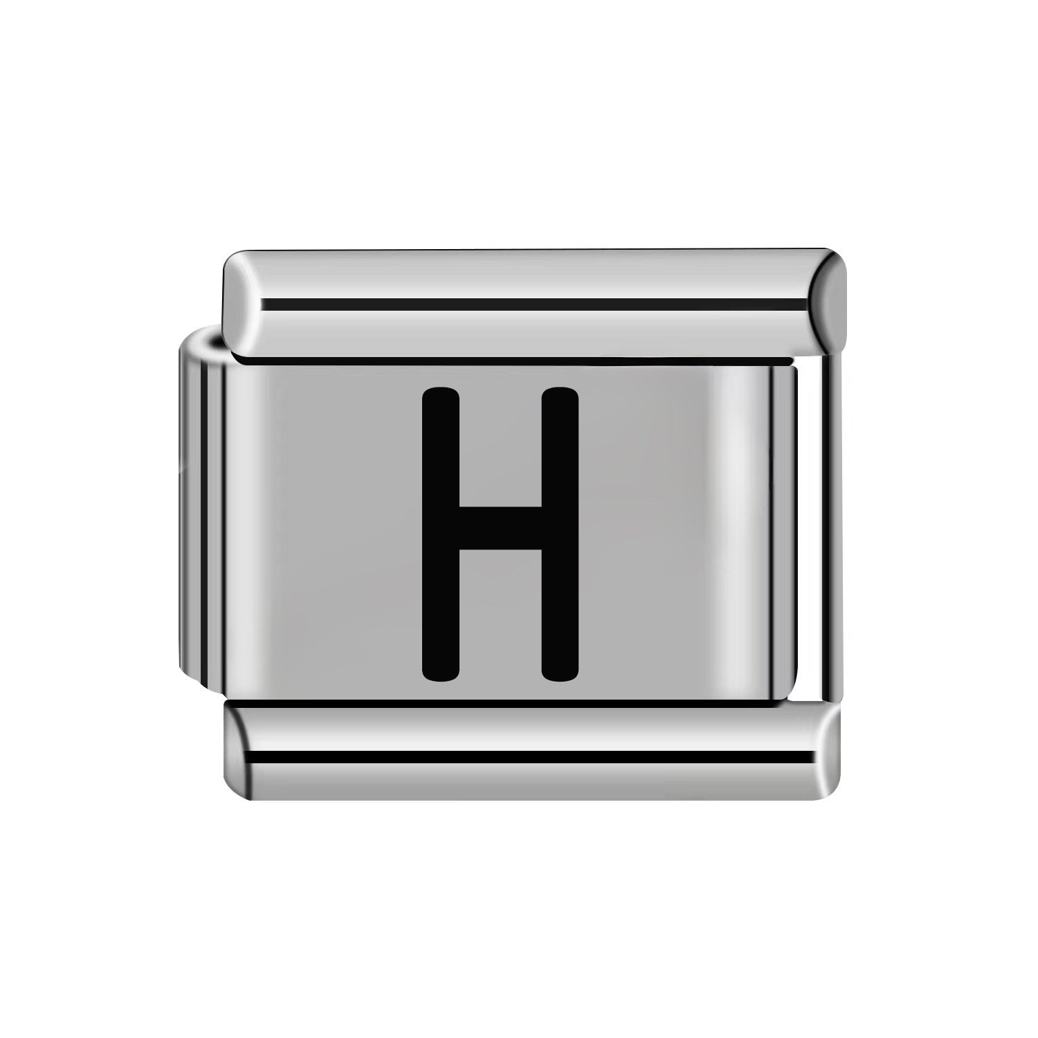 Wholesale 10pcs Italian Charm Bracelet 9mm DIY Splicing Removable Stainless Steel Letter Composable Bracelet ACC-BT-XY051